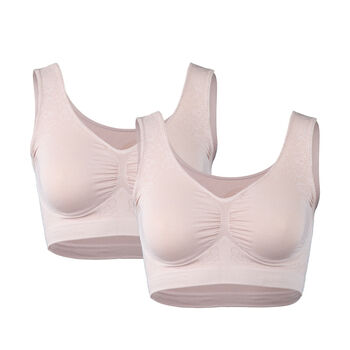 Vercella Vita: Made in Italy, 2er Pack Soft-BH, L Nude