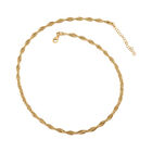 Italienische Feder-Omega-Kette ca. 45 cm 925 Silber vergoldet ca. 13,49g