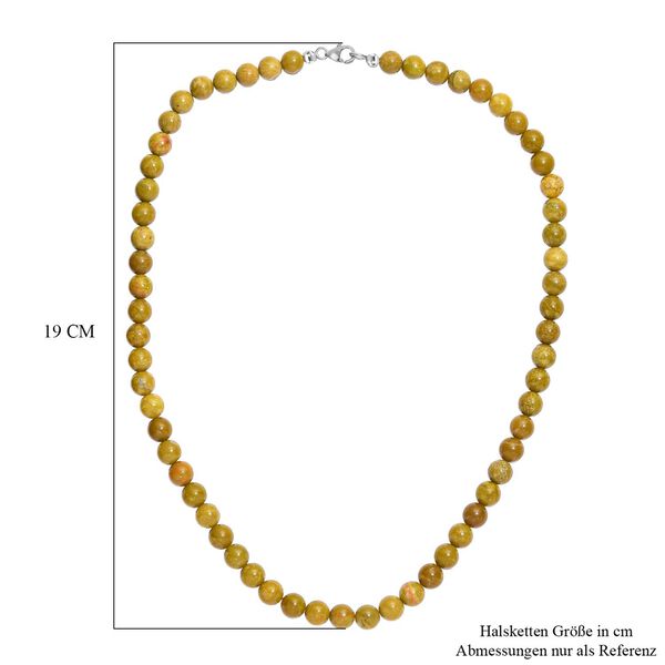 Nat&uuml;rliche, gr&uuml;ne Opal-Halskette, 50 cm - 181 ct. image number 6