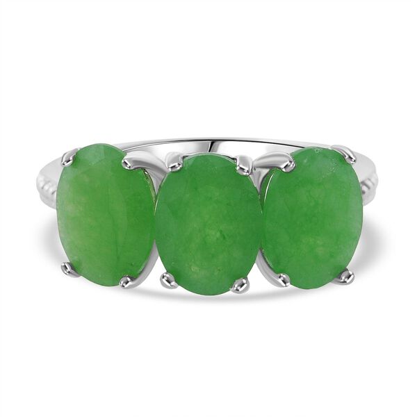 Grüner Jade Ring - 3,51 ct. image number 0