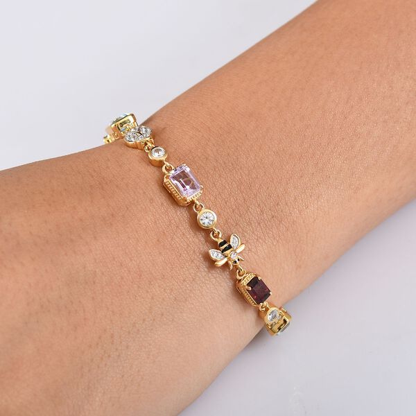 GP Trionfo Kollektion - Multi-Edelstein und blaues Saphir-Armband, 19cm - 10,41 ct. image number 4