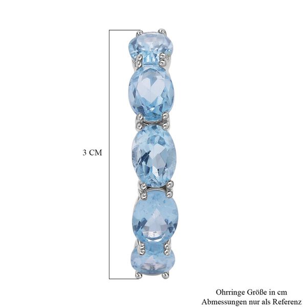 Infinity blaue Topas-Inside-Out-Creolen image number 5