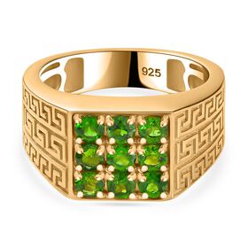 Natürlicher Chromdiopsid-Ring - 1,23 ct.