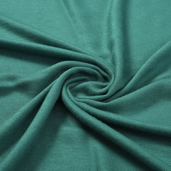 Reiner Viskose-Schal mit Fransen, 70x195cm, Blaugrün image number 6