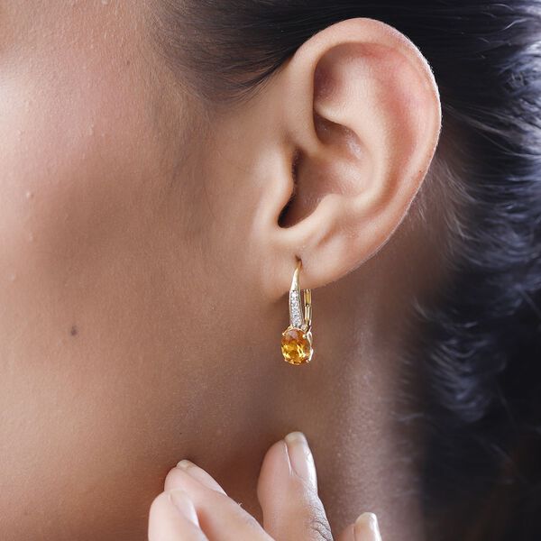 AAA Premium brasilianische Heliodor und Zirkon-Ohrringe - 2,38 ct. image number 2