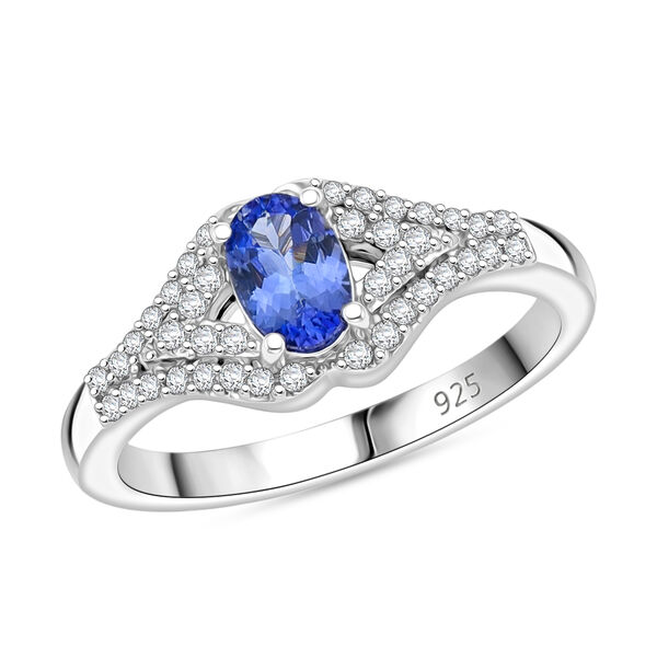 Tansanit und Zirkon Ring - 0,78 ct. image number 4