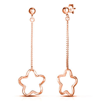 925 Silber ros&eacute;vergoldetOhrringe ca. 2,20g