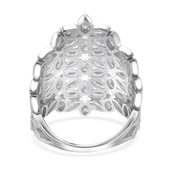 Lustro Stella Wei&szlig;er Zirkonia Ring 925 Silber rhodiniert (Gr&ouml;&szlig;e 19.00) image number 5