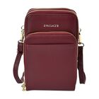 Passage Life-Style - Crossbody-Tasche mit RFID und Kartenhalter, 19x5x11 cm, maroon