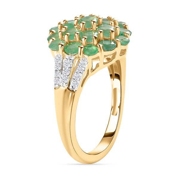 Kagem sambischer Smaragd und Zirkon-Ring - 1,96 ct. image number 5