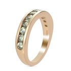 Demantoid Granat Band Ring 925 Silber Gelbgold Vermeil image number 4