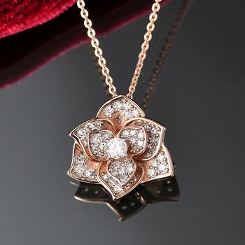 LUXURIANT SI-GH Labor Diamant Anh&auml;nger mit 45cm Kette - 0,50 ct.