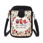 Stilvolle, kompakte und stilvolle Crossbody-Tasche aus Kunstleder, 19x13.5x2cm, Vogel