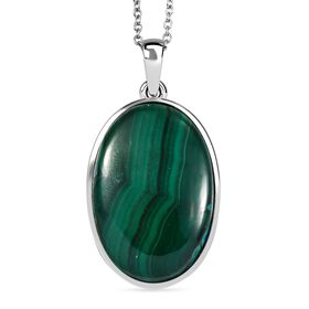 EverTrue Malachit Anhänger mit 50cm Kette - 29 ct.