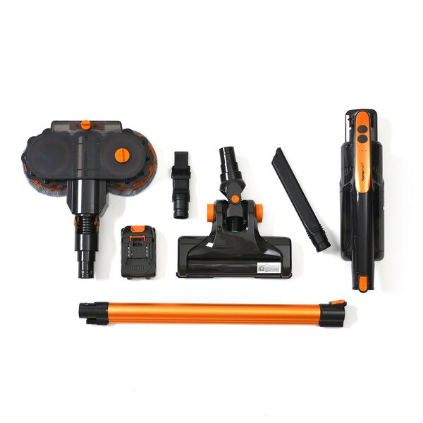 Multifunktionaler kabelloser Staubsauger, 2 in 1 Stiel und Handstaubsauger, 110x25x17 cm, Gold image number 7