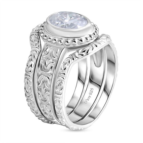 Royal Bali - D Joy Moissanit Ring 925 Silber (Gr&ouml;&szlig;e 19.00) ca. 2.78 ct image number 4