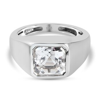 Petalit Solit&auml;r Ring 925 Silber platiniert (Gr&ouml;&szlig;e 16.00) ca. 1,70 ct