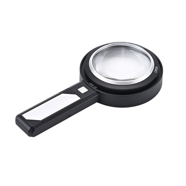 8-fach und 12-fach Handlupe mit Doppellinsen, 19x9x3,2cm, Silber und schwarz image number 7