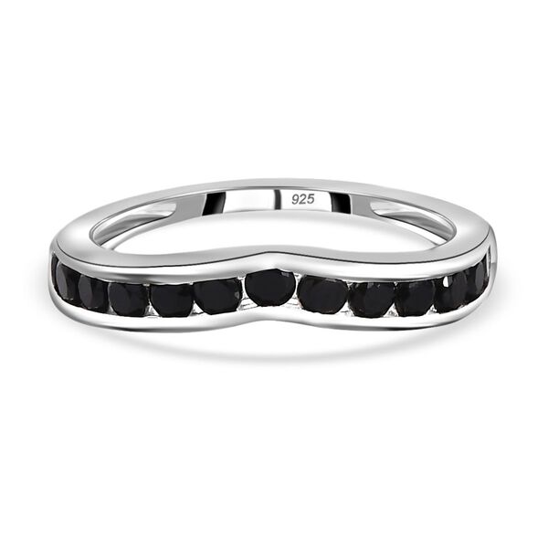 Schwarzer Spinell Ring, 925 Silber (Gr&ouml;&szlig;e 16.00) ca. 0.87 ct image number 0