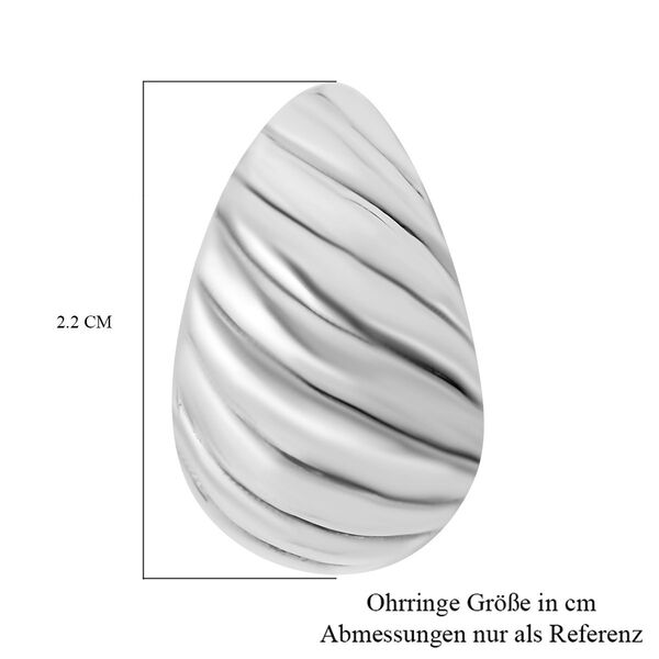 Elektroform Swirl halbe Creolen image number 3