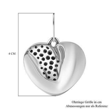 Elektroform Herz Ohrringe