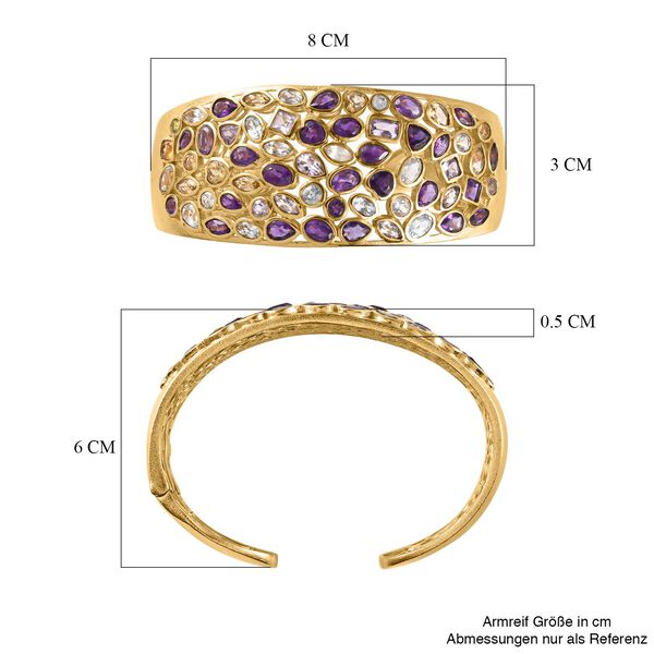 Multi-Edelstein-Armreif, 19cm - 19,03 ct. image number 6
