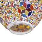 Handgefertigte orientalische Mosaik Glas Tischlampe - Ovalförmig, Größe 16x16x27 cm image number 4