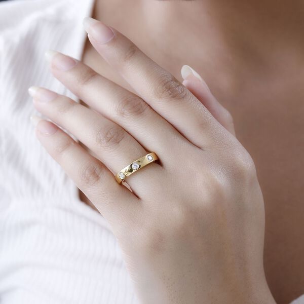 Forever in Love Moissanit Bandring in vergoldetem Silber- 0,85 ct. image number 8