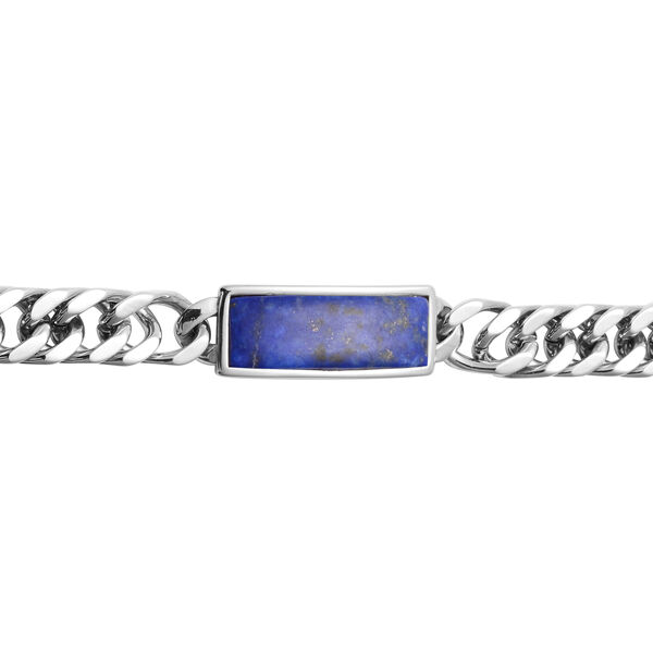 Lapislazuli-Armband, 20 cm, Edelstahl ca. 40,00 ct image number 3