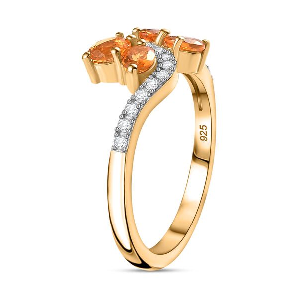 AA Feueropal und Zirkon Ring  - 0,62 ct. image number 5