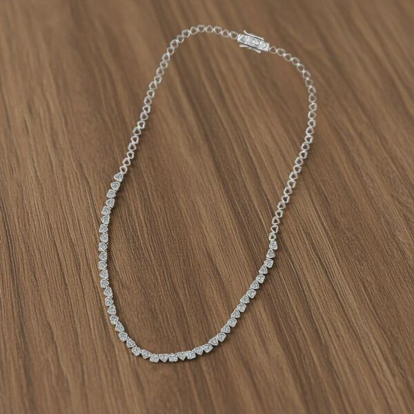 LUXURIANT DIAMOND - Lab Grown Diamant SI-GH SGL zertifiziert Halskette ca. 45 cm 925 Silber rhodiniert ca. 3,00 ct. image number 2