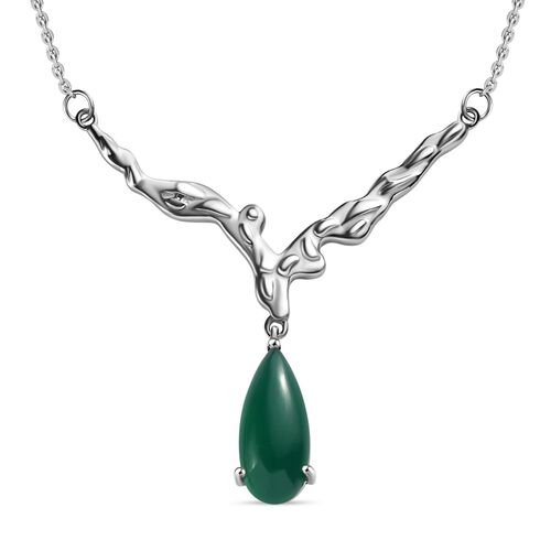 Verde Onyx Halskette, 45 cm - 5,31 ct. image number 0