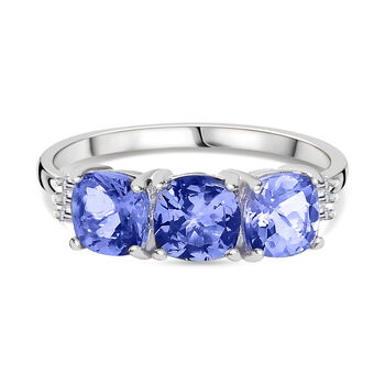 Tansanit und Diamant Ring - 1,76 ct.