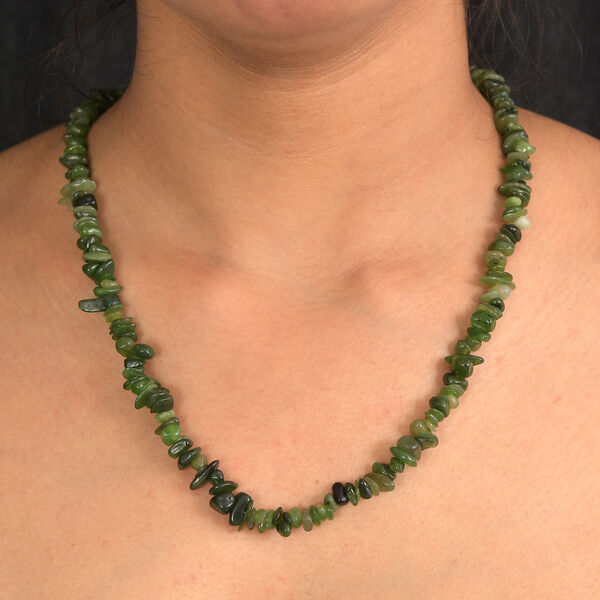 Nephrit 76cm Halskette - 385 ct. image number 3