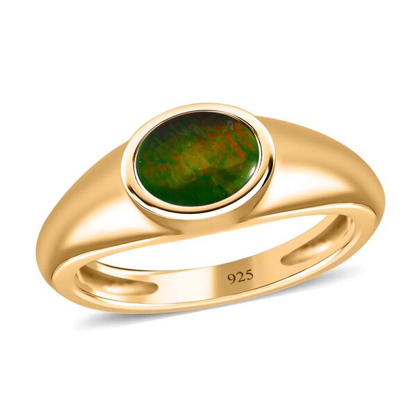Kanadischer Ammolit-Ring - 0,80 ct. image number 4