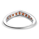 Roter Granat Ring, 925 Silber (Größe 16.00) ca. 0.75 ct image number 5