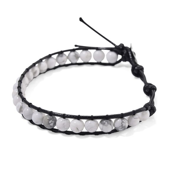 Flexibles weißes Howlith Armband - 35 ct. image number 3