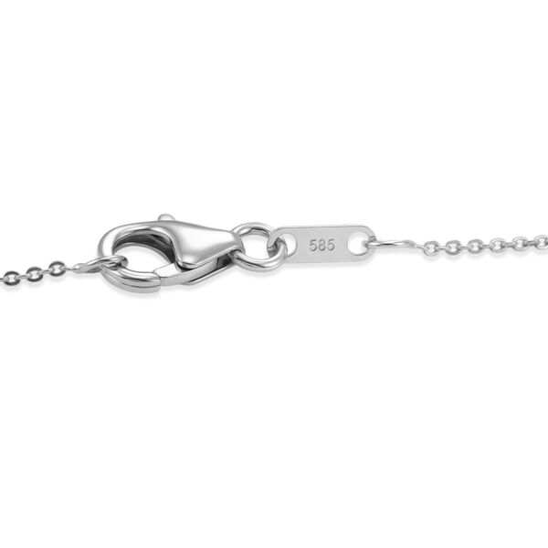 D'Joy blauer und wei&szlig;er Zirkon Anh&auml;nger mit 50cm Kette - 1,98 ct. image number 6