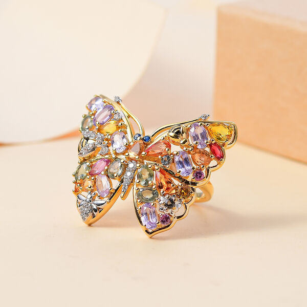 GP Trionfo Collection - Multi-Saphir und Zirkon-Ring - 5,76 ct. image number 9