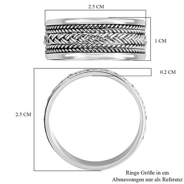 D'Joy 925 Silber Ring (Gr&ouml;&szlig;e 21.00) ca. 6,00g image number 5