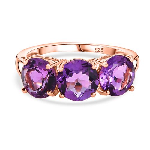 AA Rose De France Amethyst Ring 925 Silber rosévergoldet (Größe 17.00) ca. 3,96 ct image number 0