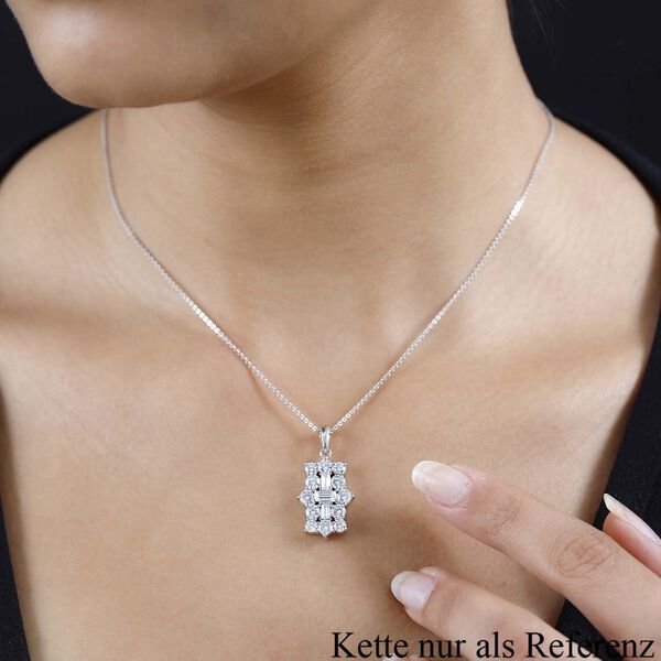 Moissanit Boot Anh&auml;nger, 925 Silber rhodiniert - 2.15 ct image number 9