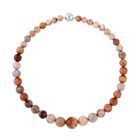 Fossile Korallen-Halskette (11-19 mm), ca. 50 cm, 925 Silber rhodiniert ca. 585.00 ct