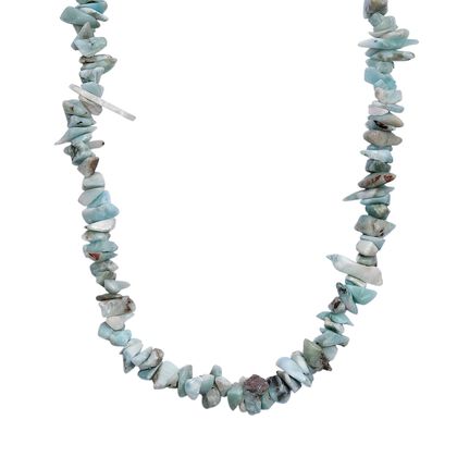 Larimar Kette 70 cm ca. 185,00 ct.