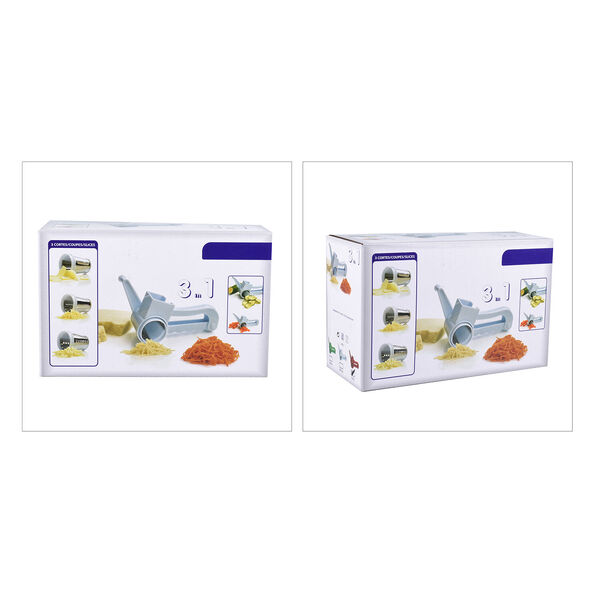 Mini Obst- und Gem&uuml;seschneider mit 3 Klingen, Rot image number 12