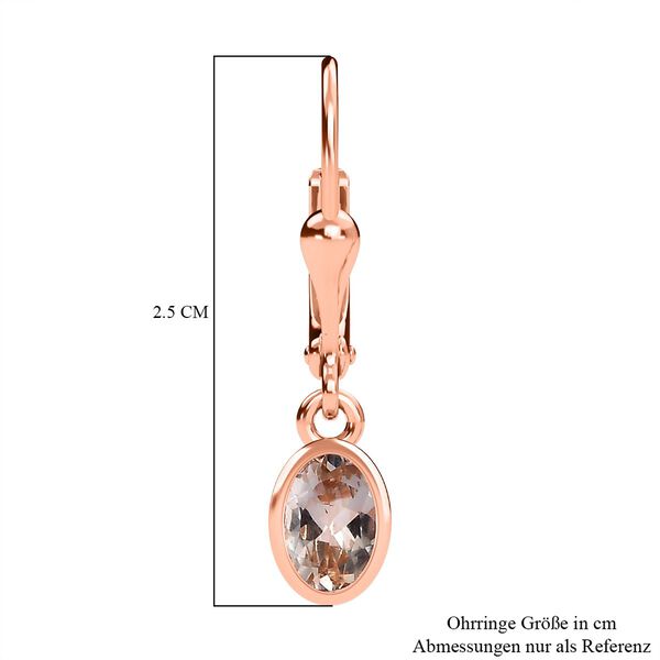 AA Morganit Ohrringe, ca. 0,91 ct. image number 6