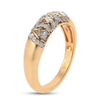 Diamant-Ring, 925 Silber Gelbgold Vermeil  ca. 0,25 ct image number 4