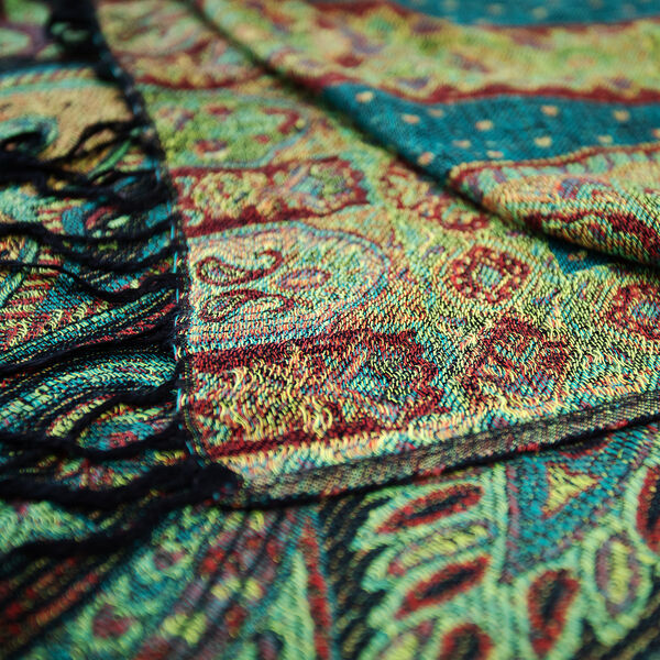 Paisley Schal in rot image number 5