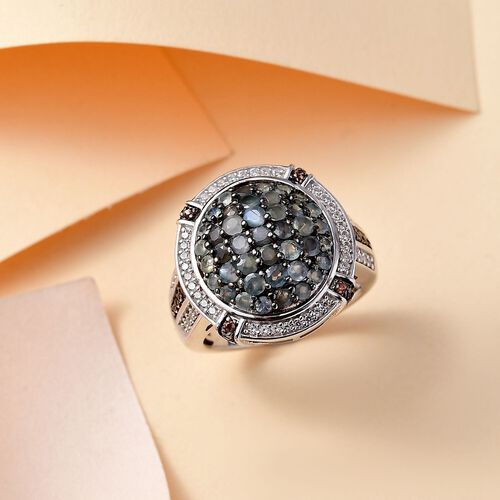 AA Alexandrit Ring 925 Silber rhodiniert (Größe 17.00) ca. 2,55 ct image number 1