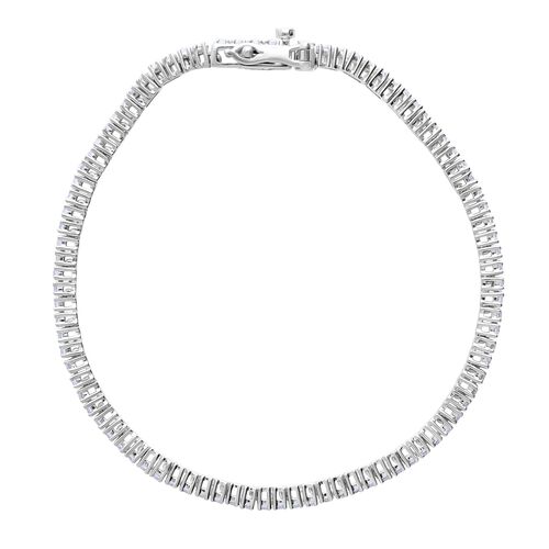 LUXURIANT DIAMOND- SGL zertifiziertes VS-EF Labor Diamant Armband in 585 Weißgold, 19 cm - 5 ct. image number 4